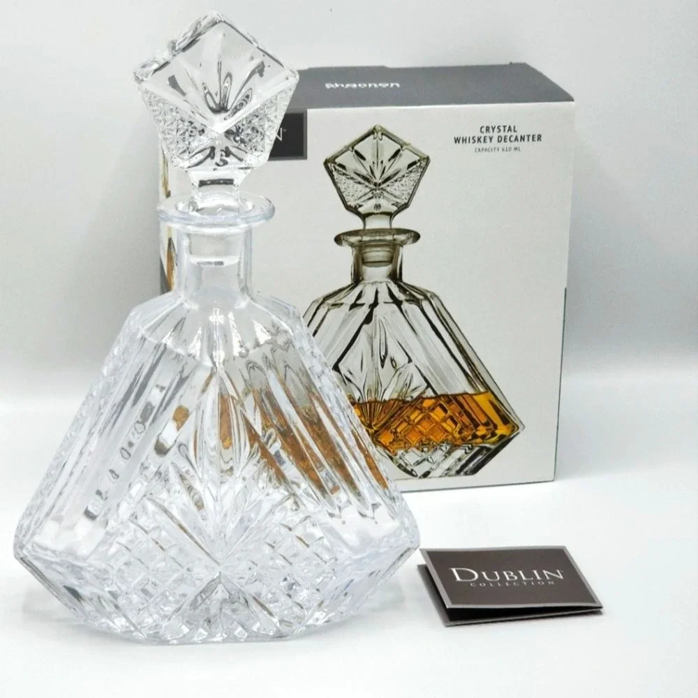 Godinger Liquor Decanter Triangular Dublin Collection 610ml